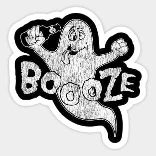 Booze Ghost Vintage Sticker